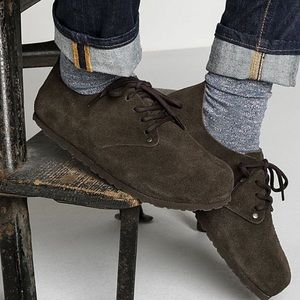 Birkenstock brown suede Maine lace up shoe size 9 / 40